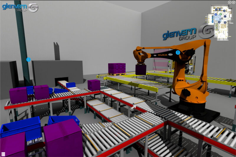 And example of computer generated 360° content with the Glenvern group